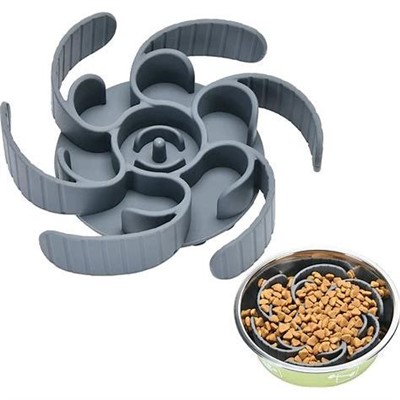 Adjustable nga Nainayad a Feeder Aso a Mangkok nga Insert