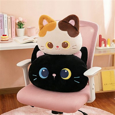 Cute Ken Naar-arapaap Tri-Color Cat Ken Black Cat Pillow Ken Plush Toy